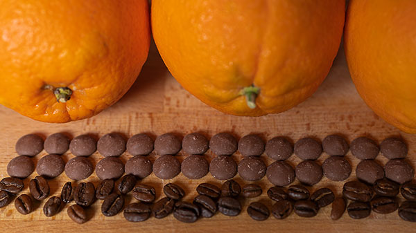 Mandragora appelsiini suklaa makukahvi