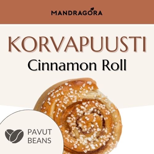 Kahvipavut - Korvapuustikahvi kanelikahvi makukahvi Mandragora
