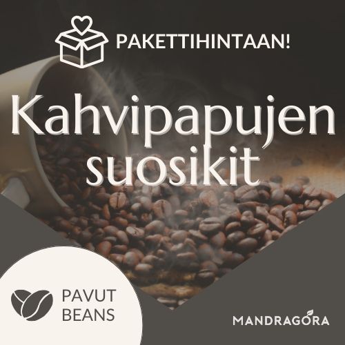 Kahvipavut - Maustekahvi - papukahvi - kahvikauppa - laadukaskahvi - erikoiskahvi - Mandragora - kahvitarjous