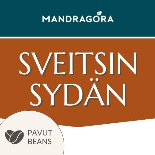 Sveitsin sydän - makukahvi - suklaakahvi - kirsikkakahvi - Mandragora