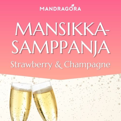 Mansikkasamppanja - vihreä tee - irtotee - juhlatee - Mandragora