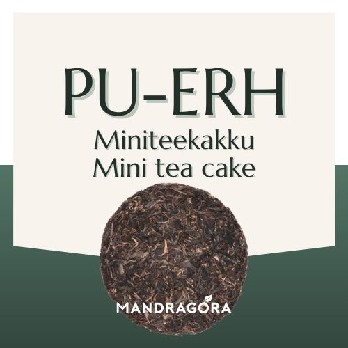 Pu-erh miniteekakku puerh - irtotee - laadukas tee - laatutee - musta tee - Mandragora