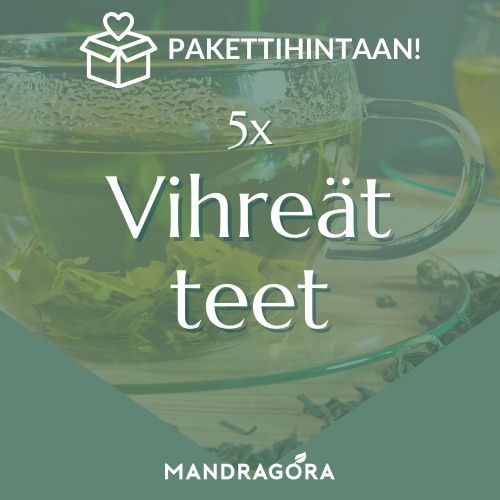 Vihreät teet - irtoteet - teetarjous - teekauppa - Mandragora - laatutee - laadukas tee