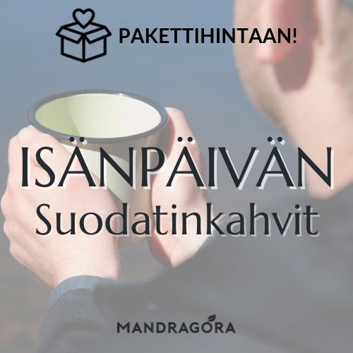 Isänpäivän suodatinkahvit – kahvihifistely – isänpäivälahja – Mandragora